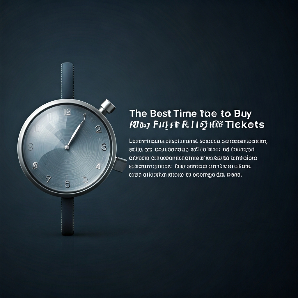 The Best Time to Buy Flight Tickets