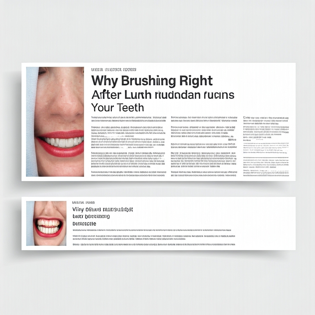 Why Brushing Right After Lunch Ruins Your Teeth